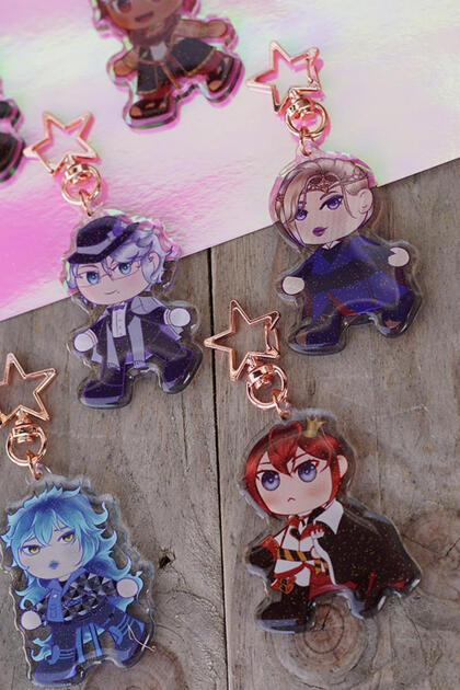 Fanart, Llaveros acrilicos